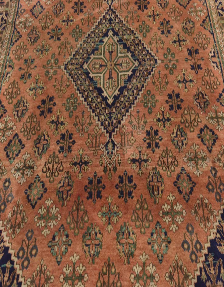 Detail image of  7' x 10' 5  Hand Knotted Maymeh Persian Wool Rug