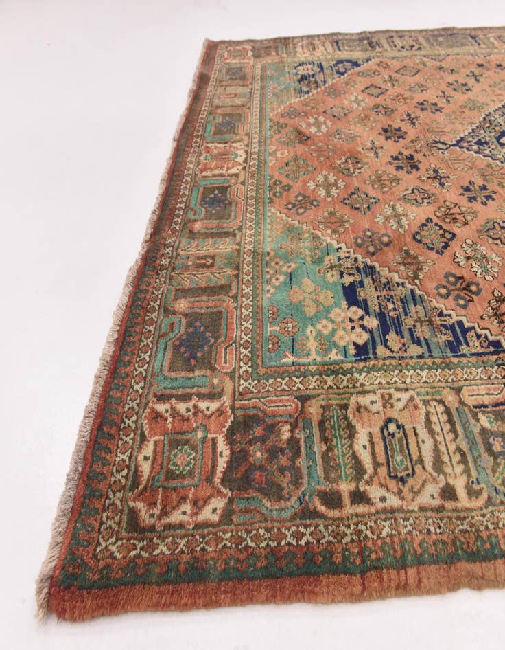 Detail image of  7' x 10' 5  Hand Knotted Maymeh Persian Wool Rug