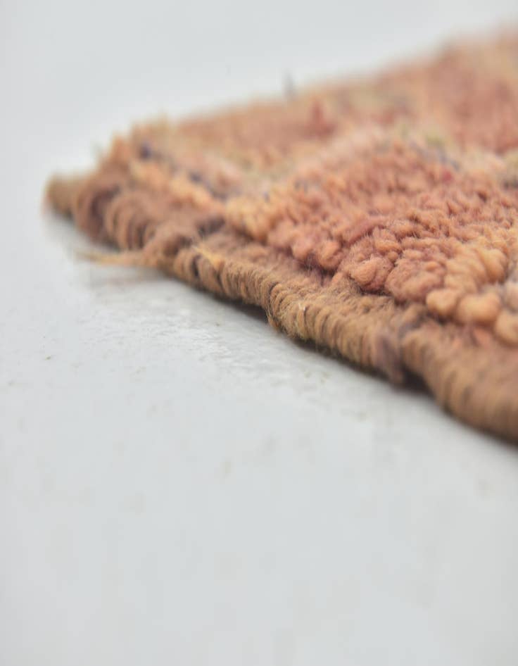 Detail image of  4' 10 x 8' 5  Hand Knotted Moroccan Wool Rug