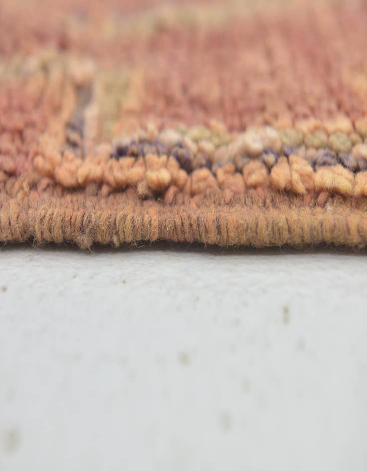 Detail image of  4' 10 x 8' 5  Hand Knotted Moroccan Wool Rug