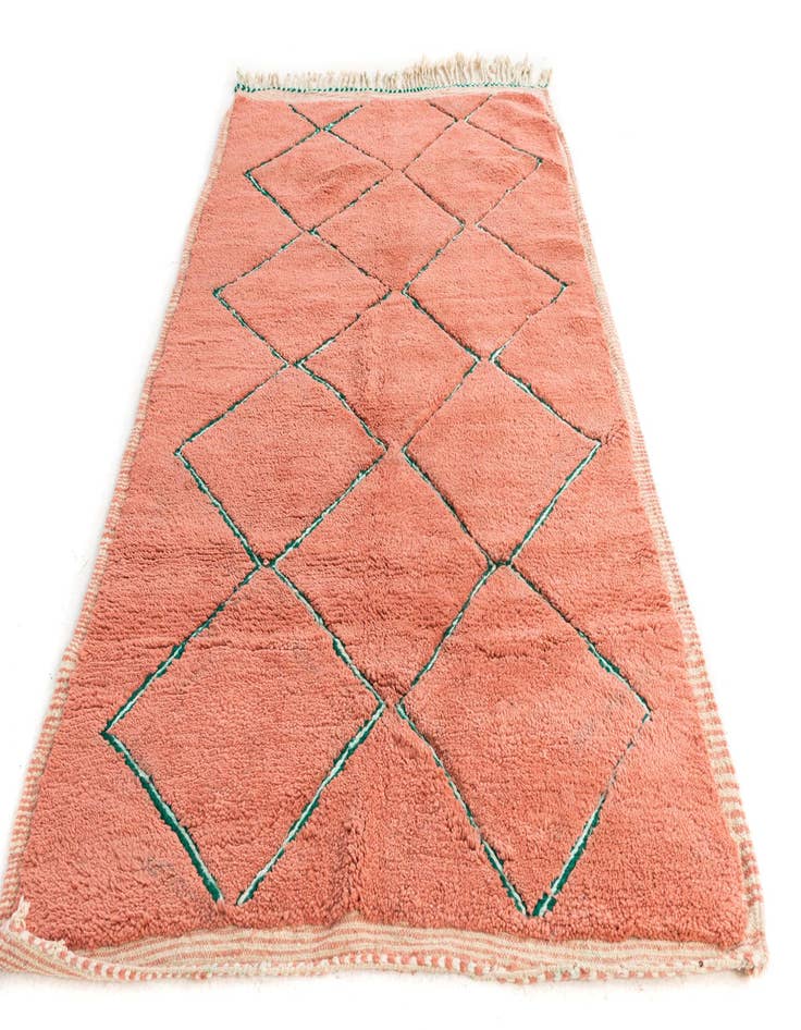 Detail image of  5' 4 x 8' 4  Hand Knotted Moroccan Wool Rug