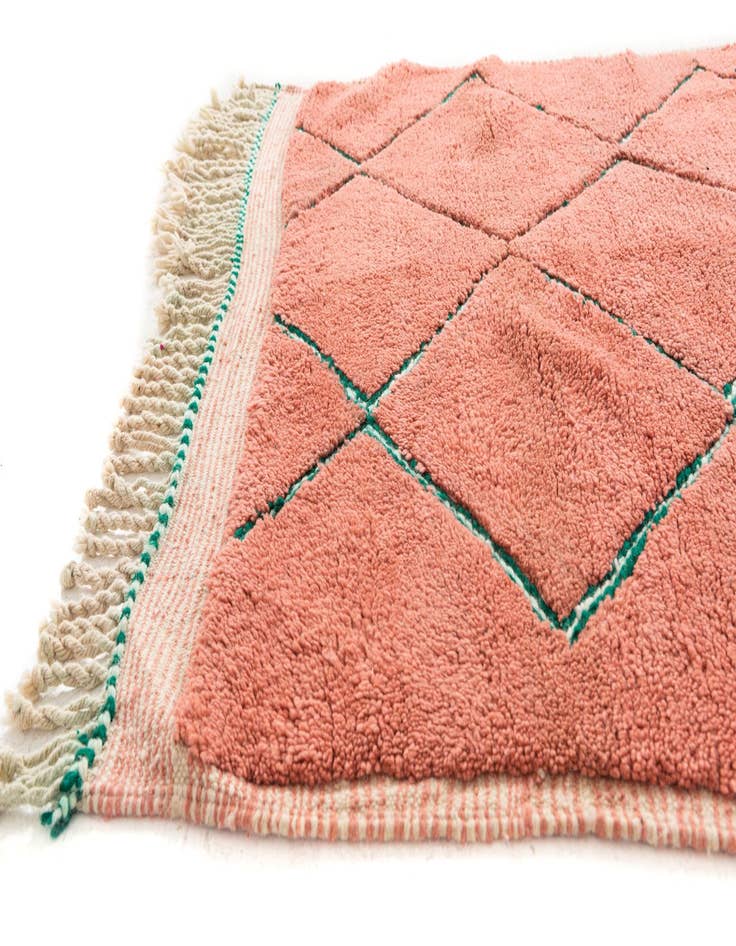 Detail image of  5' 4 x 8' 4  Hand Knotted Moroccan Wool Rug