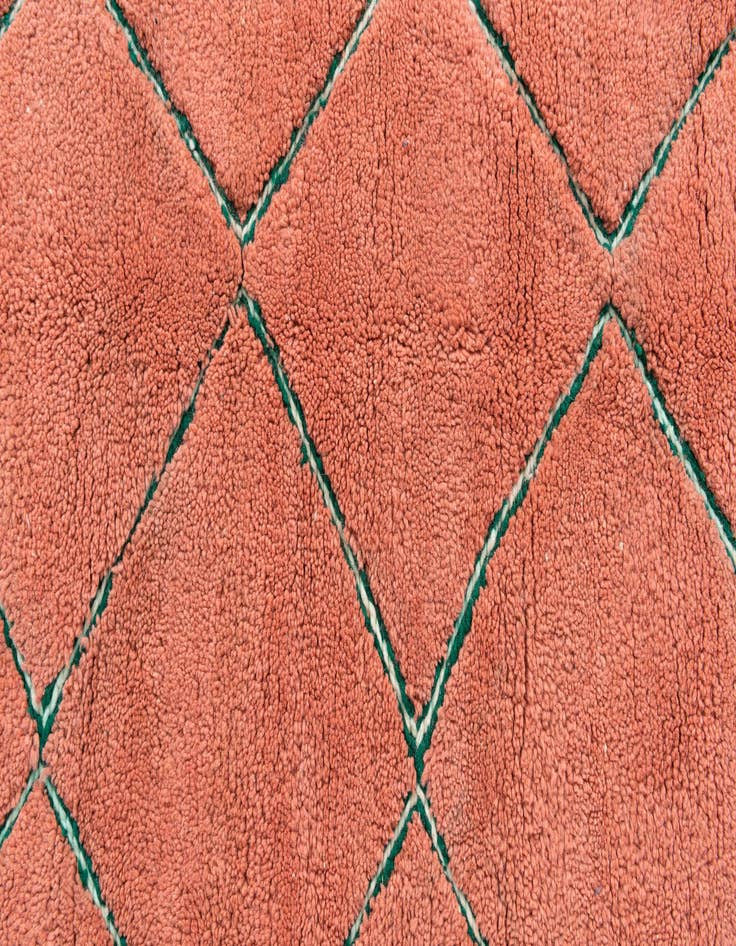 Detail image of  5' 4 x 8' 4  Hand Knotted Moroccan Wool Rug