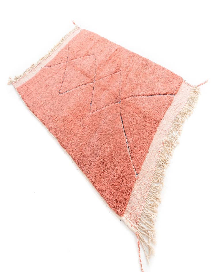 Detail image of  5' 7 x 7' 10  Hand Knotted Moroccan Wool Rug