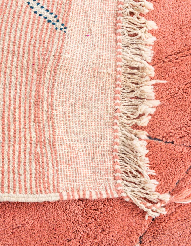 Detail image of  5' 7 x 7' 10  Hand Knotted Moroccan Wool Rug