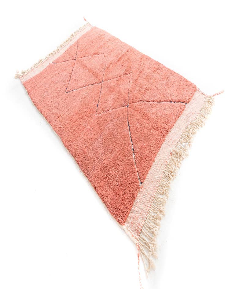 Detail image of  5' 7 x 7' 10  Hand Knotted Moroccan Wool Rug