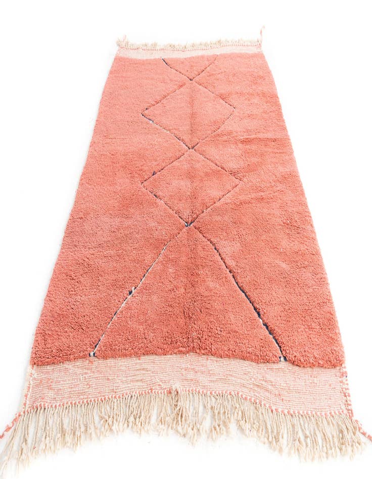 Detail image of  5' 7 x 7' 10  Hand Knotted Moroccan Wool Rug