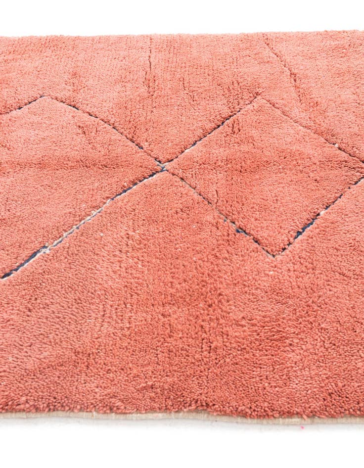 Detail image of  5' 7 x 7' 10  Hand Knotted Moroccan Wool Rug