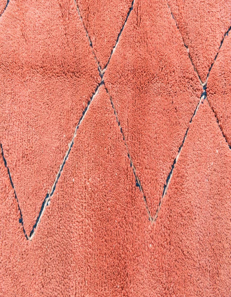 Detail image of  5' 7 x 7' 10  Hand Knotted Moroccan Wool Rug