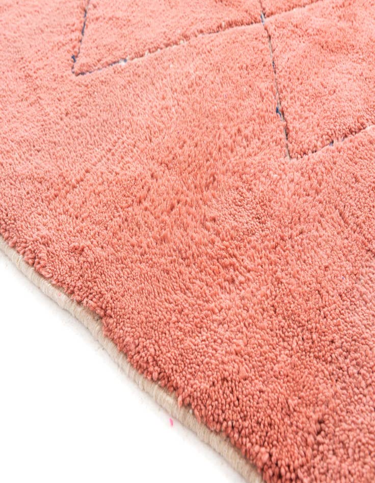 Detail image of  5' 7 x 7' 10  Hand Knotted Moroccan Wool Rug