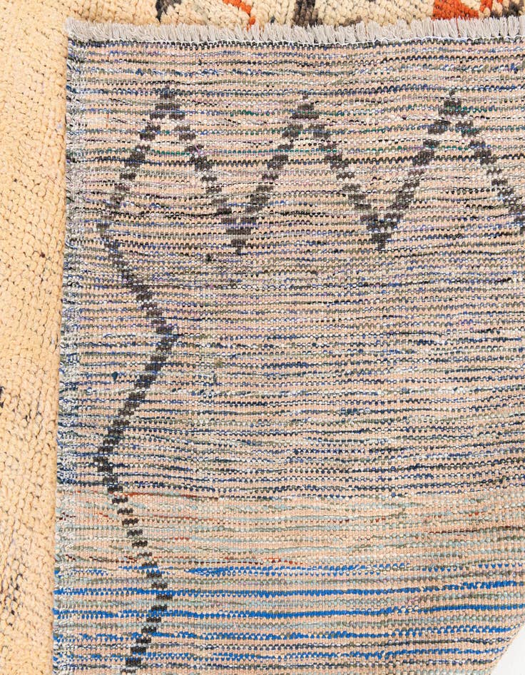 Detail image of  9' x 11' 8  Hand Knotted Moroccan Wool Rug