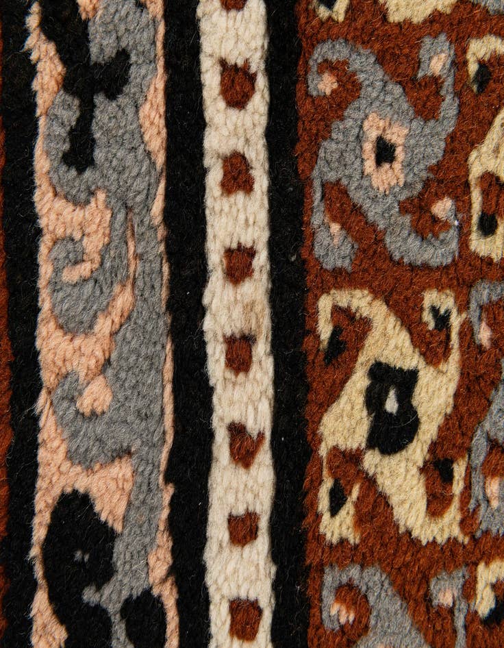 Detail image of  2' 7 x 4' 2  Hand Knotted Moroccan Wool Rug