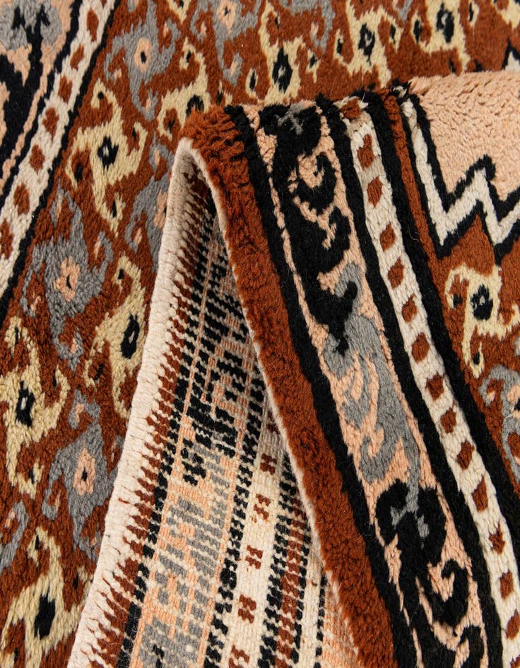 Detail image of  2' 7 x 4' 2  Hand Knotted Moroccan Wool Rug
