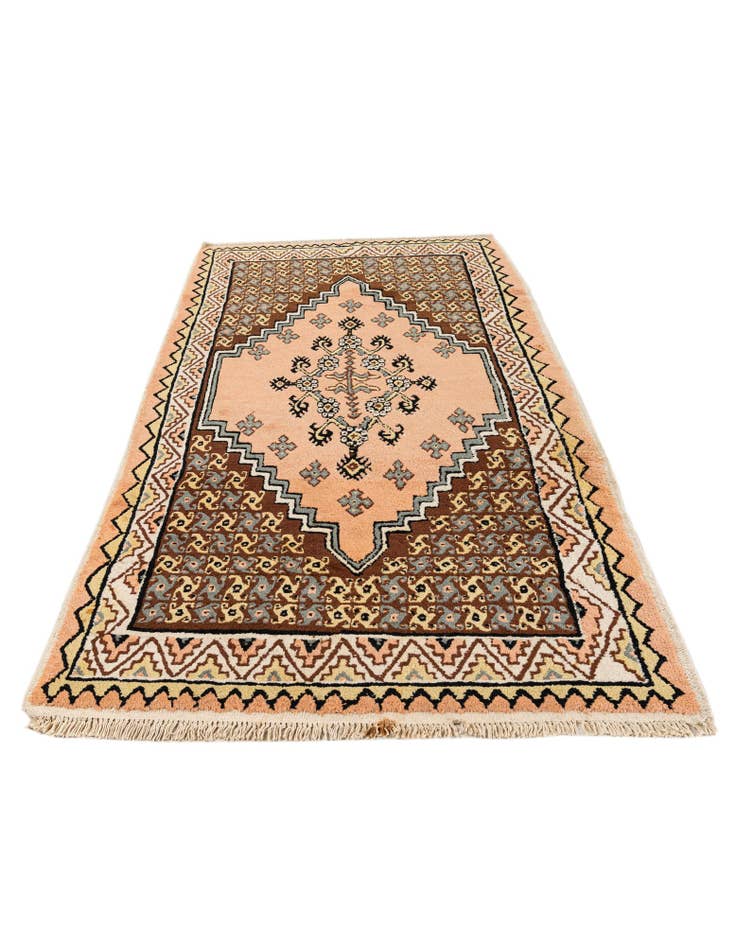 Detail image of  3' 6 x 6' 5  Hand Knotted Moroccan Wool Rug