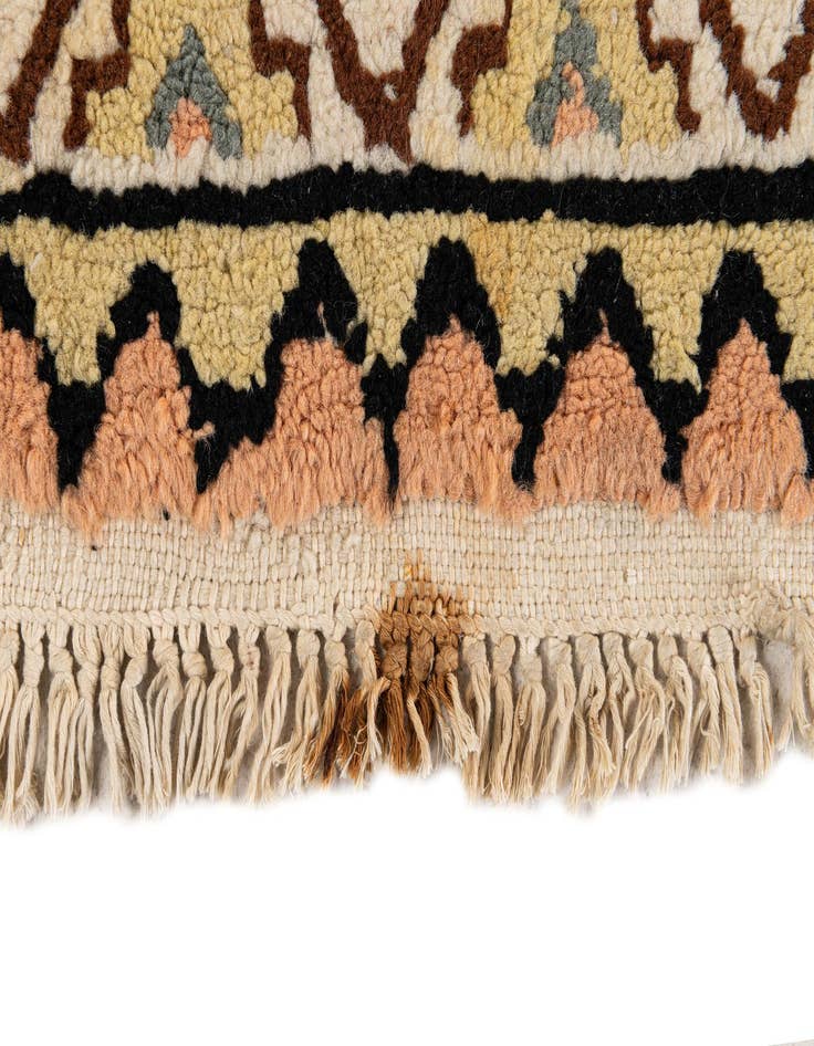 Detail image of  3' 6 x 6' 5  Hand Knotted Moroccan Wool Rug