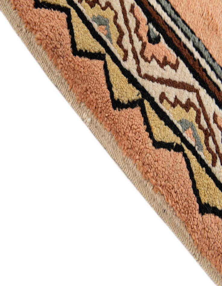 Detail image of  3' 6 x 6' 5  Hand Knotted Moroccan Wool Rug