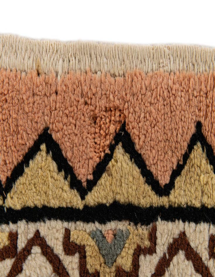 Detail image of  3' 6 x 6' 5  Hand Knotted Moroccan Wool Rug