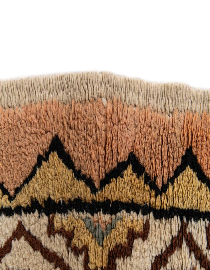 Detail image of  3' 6 x 6' 5  Hand Knotted Moroccan Wool Rug