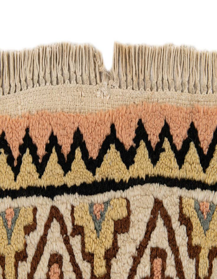 Detail image of  3' 6 x 6' 5  Hand Knotted Moroccan Wool Rug