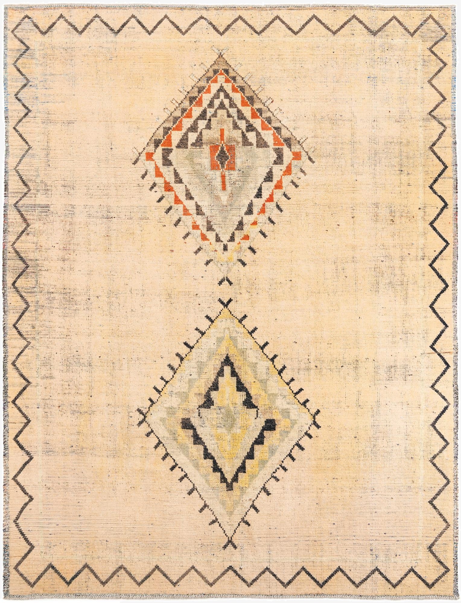  9' x 11' 8  Hand Knotted Moroccan Wool Rug