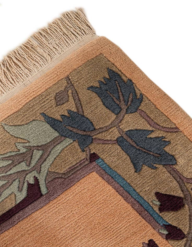 Detail image of  6' 6 x 9' 9  Hand Knotted Nepal Wool Rug