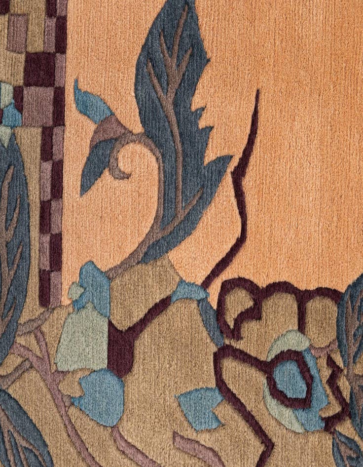 Detail image of  6' 6 x 9' 9  Hand Knotted Nepal Wool Rug