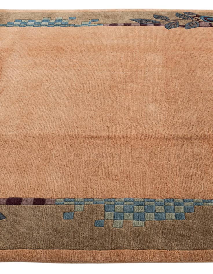 Detail image of  6' 3 x 9' 1  Hand Knotted Nepal Wool Rug