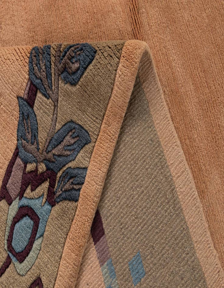 Detail image of  6' 3 x 9' 1  Hand Knotted Nepal Wool Rug