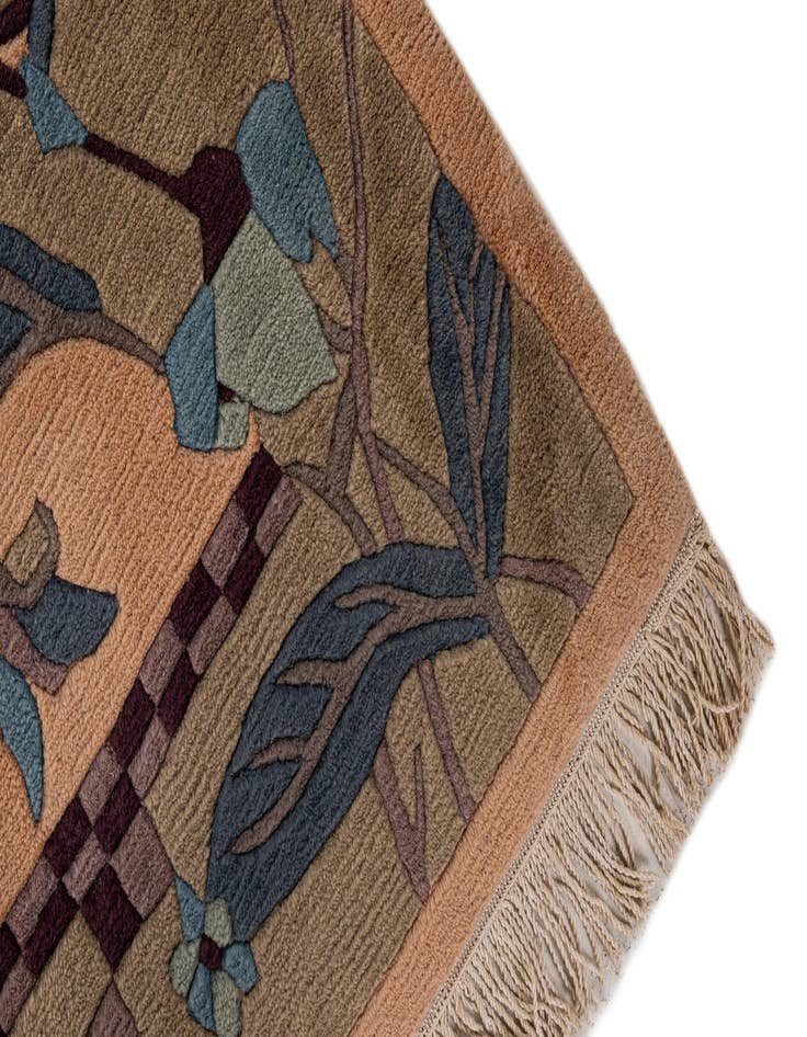 Detail image of  6' 3 x 9' 1  Hand Knotted Nepal Wool Rug