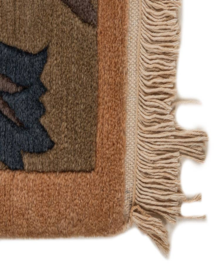 Detail image of  6' 7 x 9' 8  Hand Knotted Nepal Wool Rug