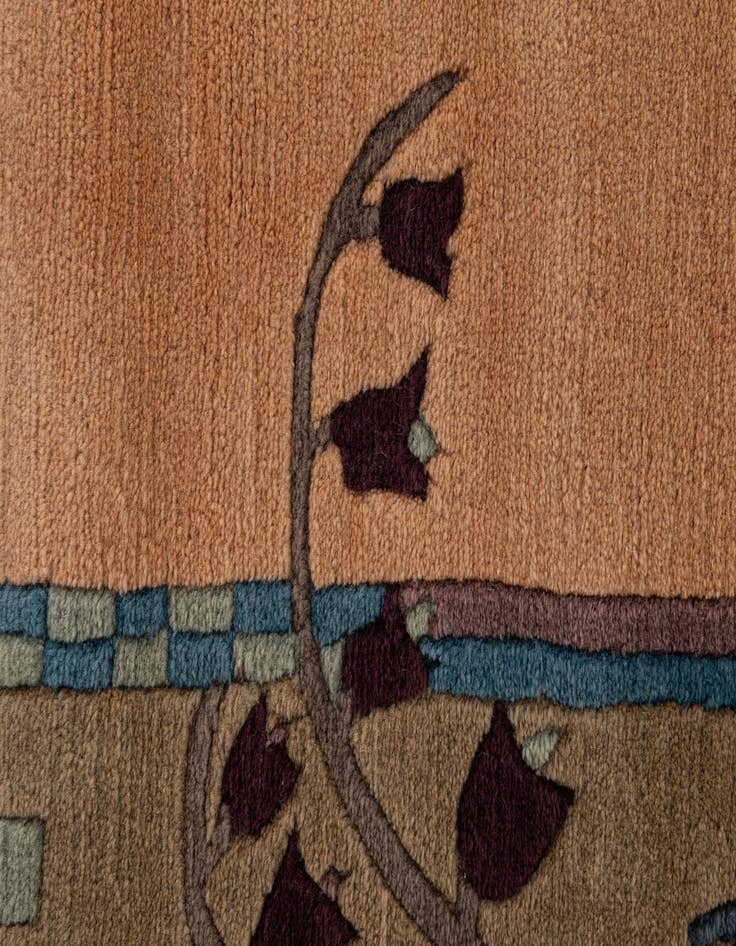 Detail image of  6' 7 x 9' 8  Hand Knotted Nepal Wool Rug