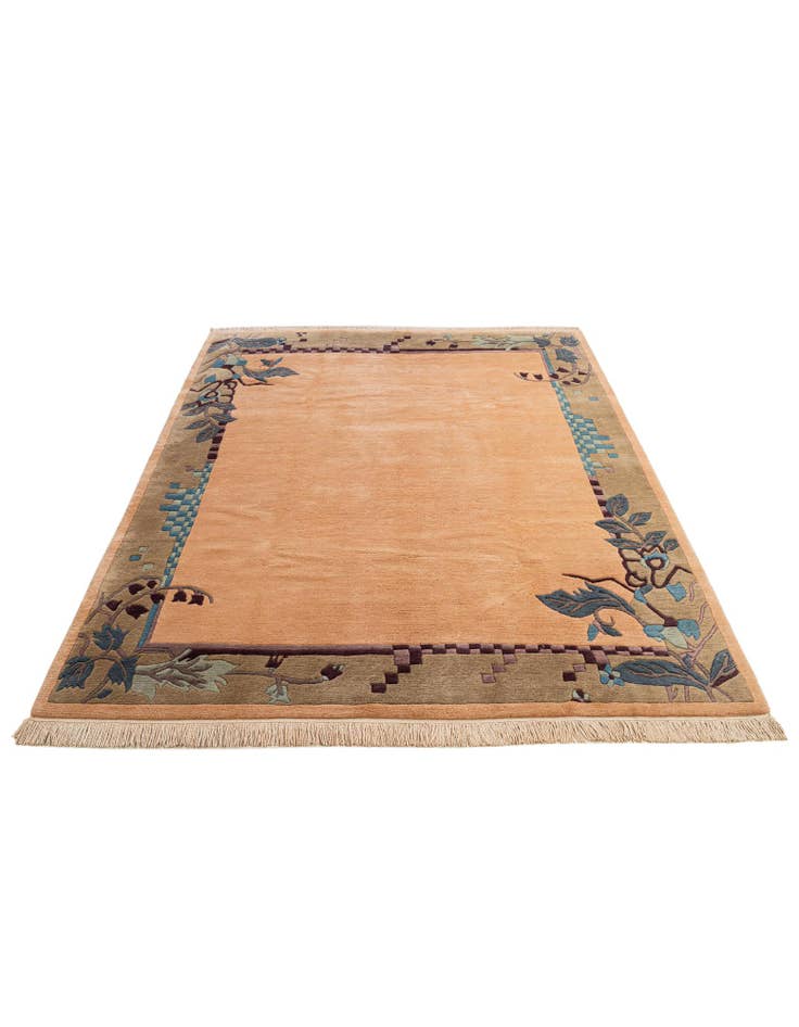 Detail image of  6' 7 x 9' 7  Hand Knotted Nepal Wool Rug