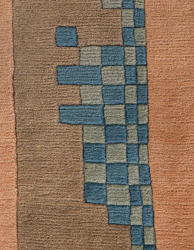 Detail image of  6' 7 x 9' 7  Hand Knotted Nepal Wool Rug