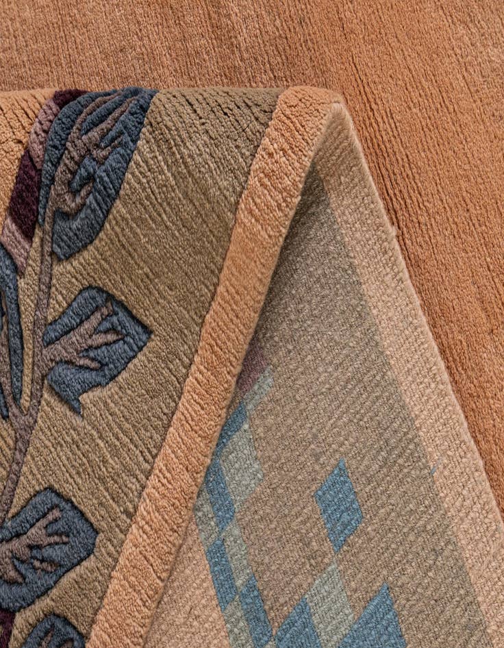 Detail image of  6' 7 x 9' 7  Hand Knotted Nepal Wool Rug