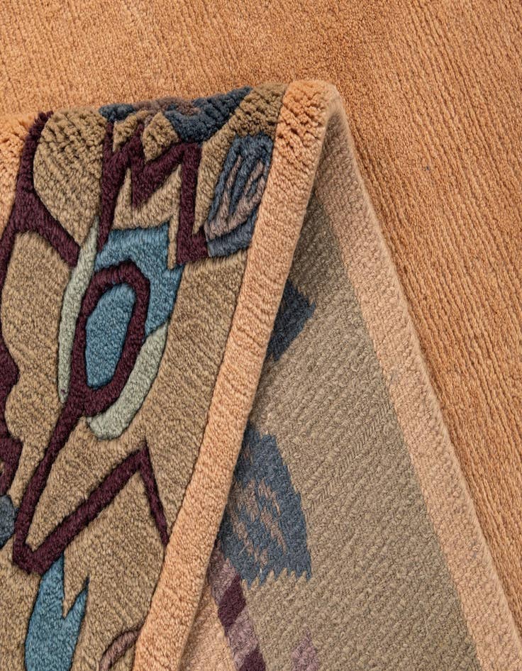 Detail image of  5' 6 x 7' 7  Hand Knotted Nepal Wool Rug