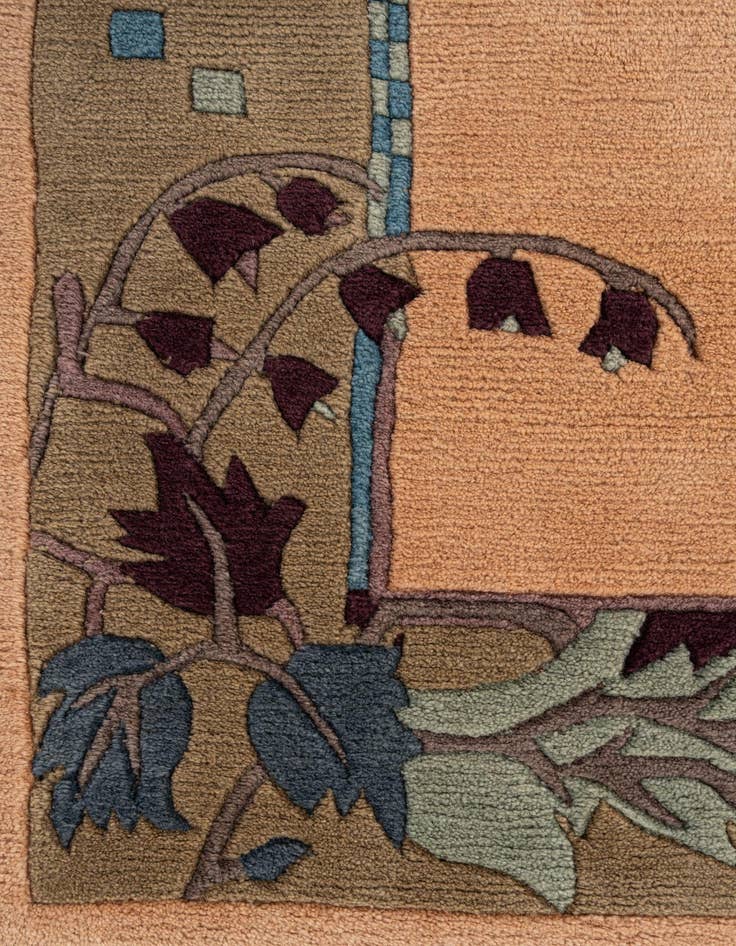 Detail image of  5' 6 x 7' 7  Hand Knotted Nepal Wool Rug