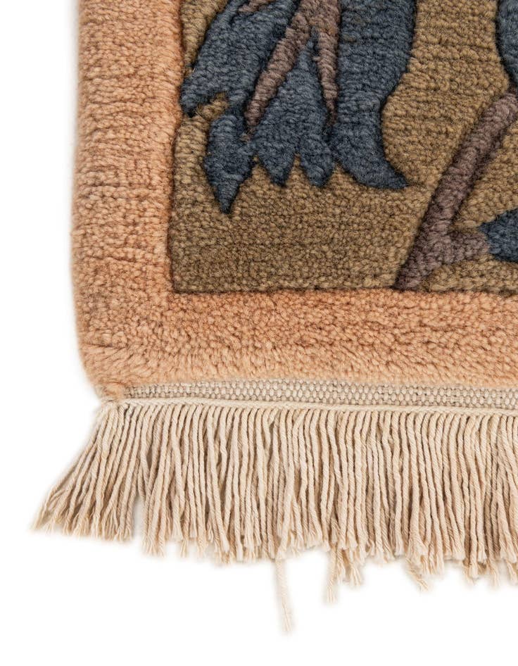 Detail image of  5' 6 x 7' 7  Hand Knotted Nepal Wool Rug