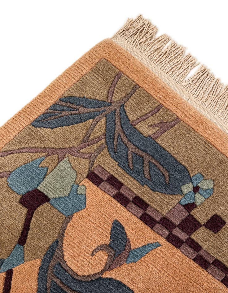 Detail image of  6' 8 x 9' 6  Hand Knotted Nepal Wool Rug