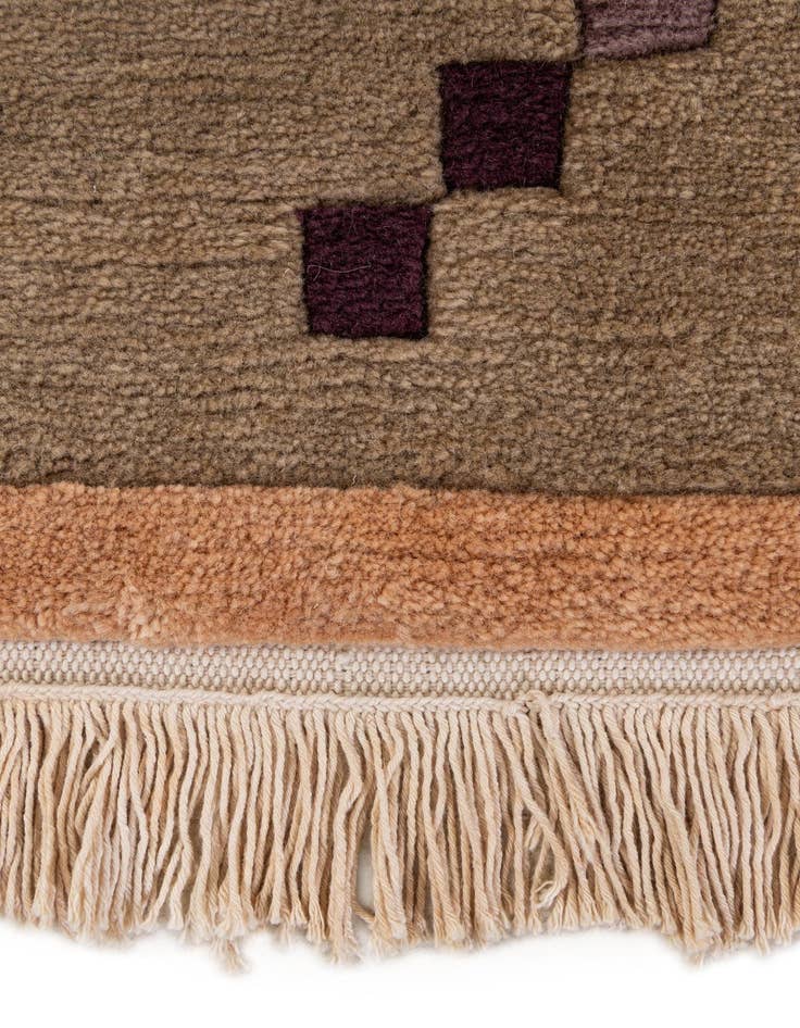 Detail image of  6' 8 x 9' 6  Hand Knotted Nepal Wool Rug