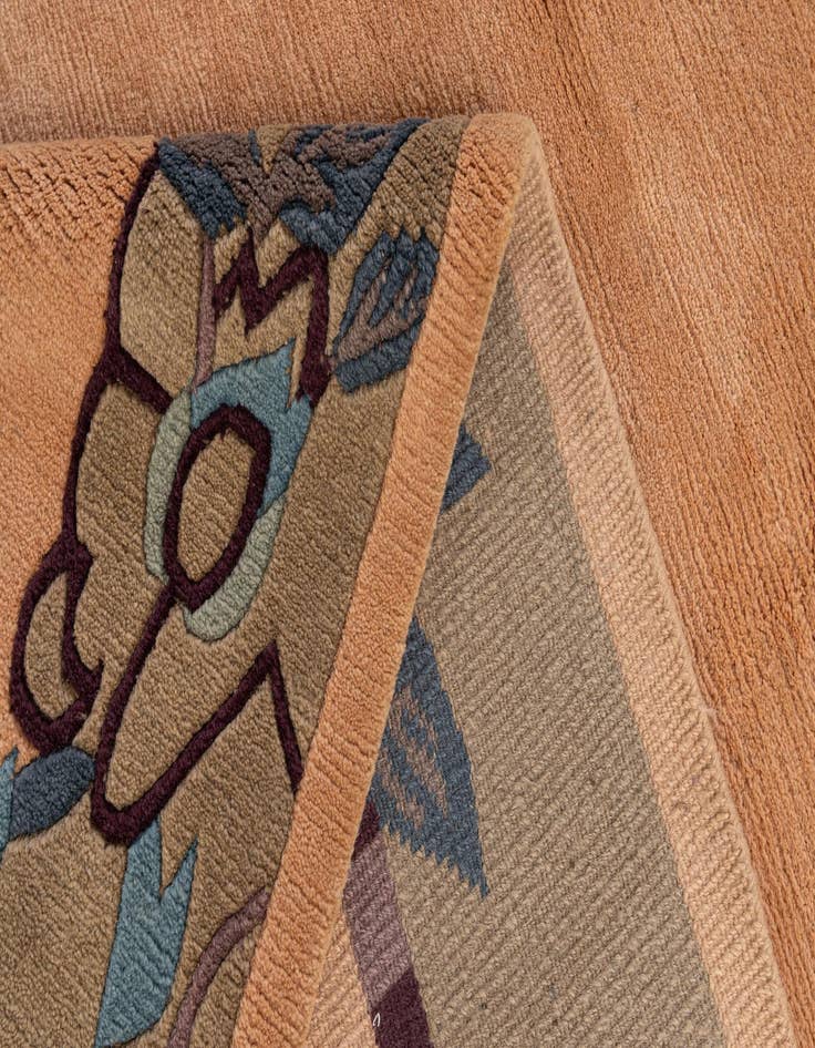 Detail image of  6' 8 x 9' 6  Hand Knotted Nepal Wool Rug