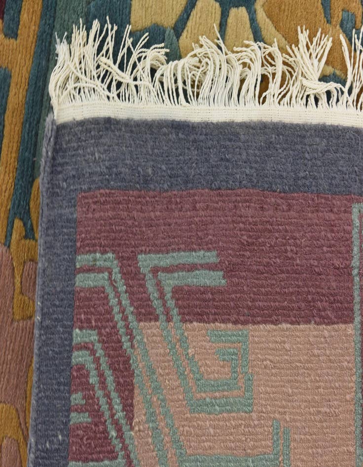 Detail image of  6' 6 x 9' 6  Hand Knotted Nepal Wool Rug