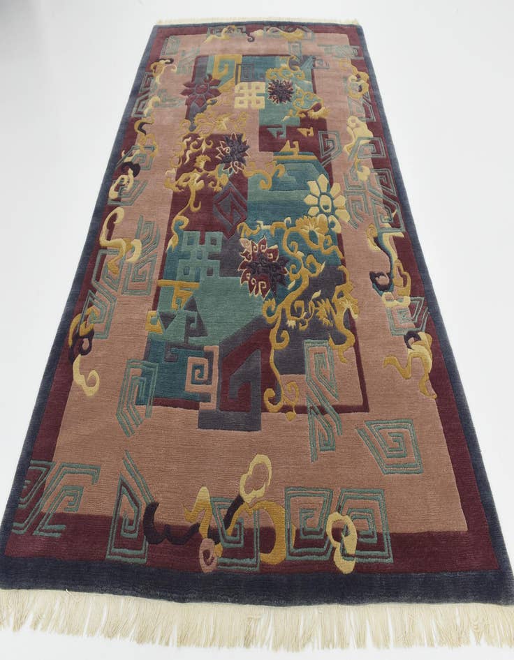 Detail image of  6' 6 x 9' 6  Hand Knotted Nepal Wool Rug