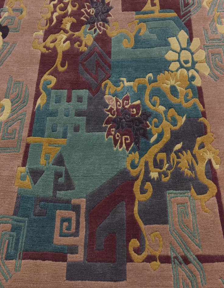 Detail image of  6' 6 x 9' 6  Hand Knotted Nepal Wool Rug