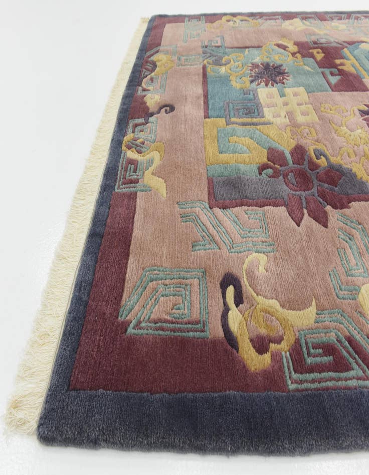 Detail image of  6' 6 x 9' 6  Hand Knotted Nepal Wool Rug