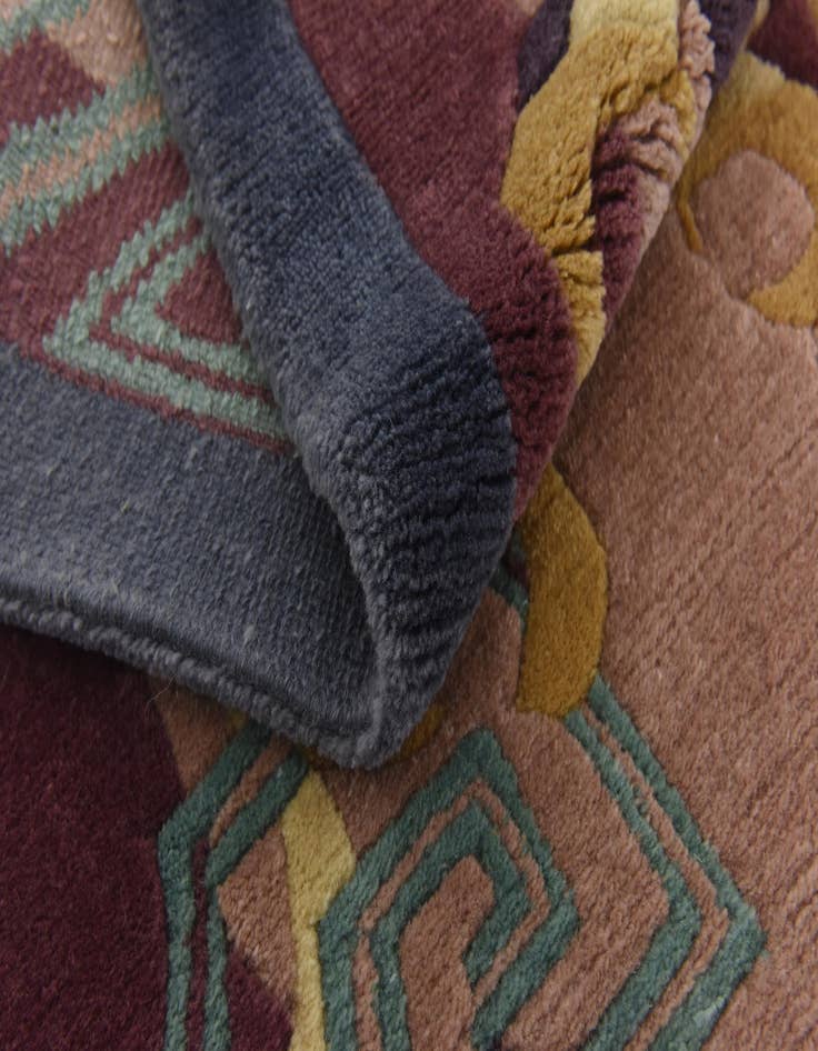 Detail image of  6' 6 x 9' 6  Hand Knotted Nepal Wool Rug