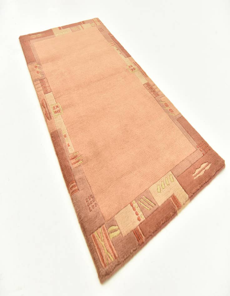 Detail image of  2' 5 x 4' 7  Hand Knotted Nepal Wool Rug