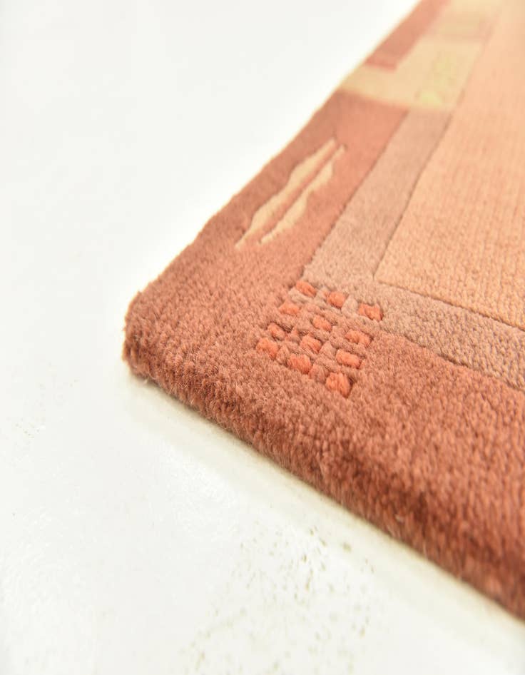 Detail image of  2' 5 x 4' 7  Hand Knotted Nepal Wool Rug