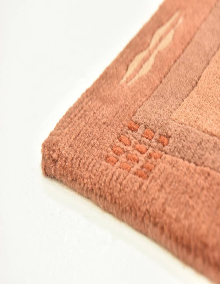 Detail image of  2' 5 x 4' 8  Hand Knotted Nepal Wool Rug