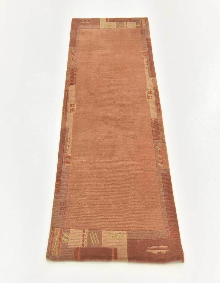 Detail image of  2' 4 x 4' 7  Hand Knotted Nepal Wool Rug