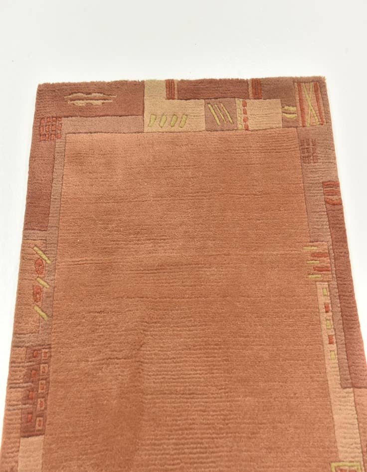 Detail image of  2' 4 x 4' 7  Hand Knotted Nepal Wool Rug